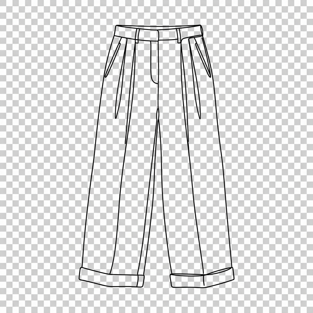 Wide-leg trouser
